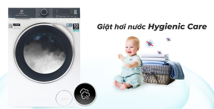 Công nghệ giặt hơi nước Hygienic Care của Electrolux EWW1142Q7WB