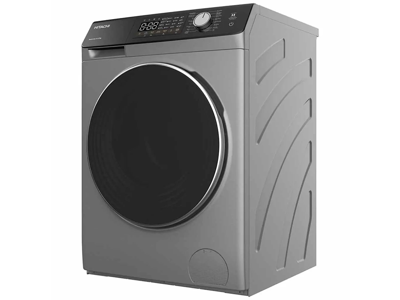Máy giặt sấy Hitachi BD-D1054HVOS nhìn nghiêng bên phải