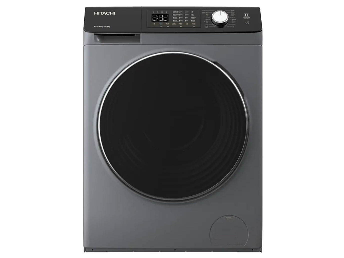 Máy giặt sấy cửa trước Hitachi BD-D852HVOS giặt 8,5 kg sấy 5 kg màu xám đậm