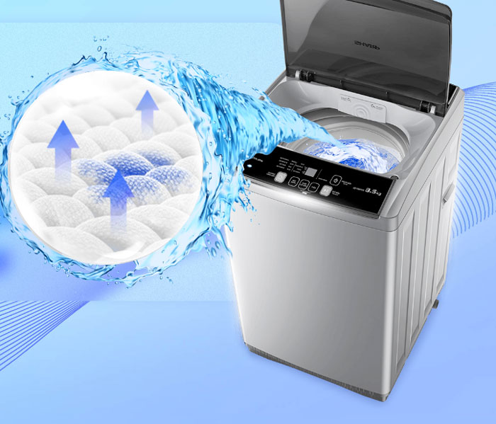 Máy giặt cửa trên Sharp ES-Y85HV-S 8,5 kg luồng nước 3 chiều