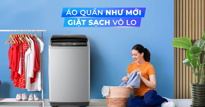 Máy giặt Sharp ES-Y85HV-S trong không gian sống