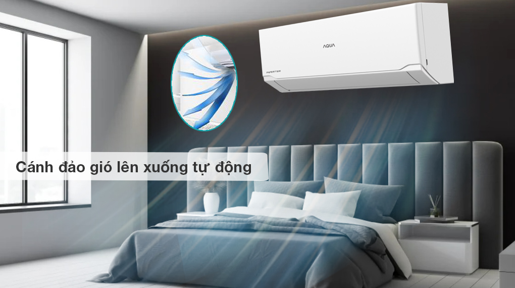 Cánh đảo gió tự động của máy lạnh Aqua AQA-RUV10RB