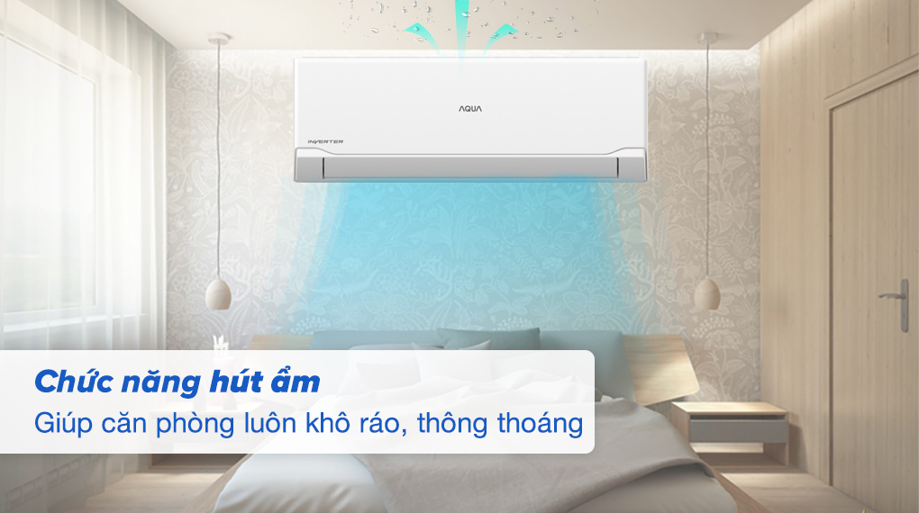 Chức năng hút ẩm của máy lạnh Aqua AQA-RUV10RB