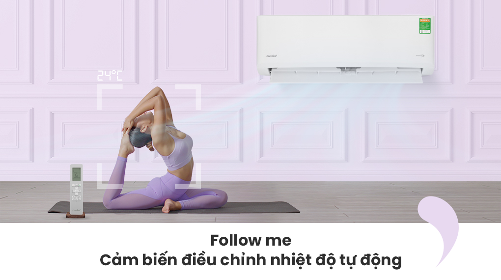 Chức năng Follow Me của máy lạnh Comfee CFS-13VDGF-V