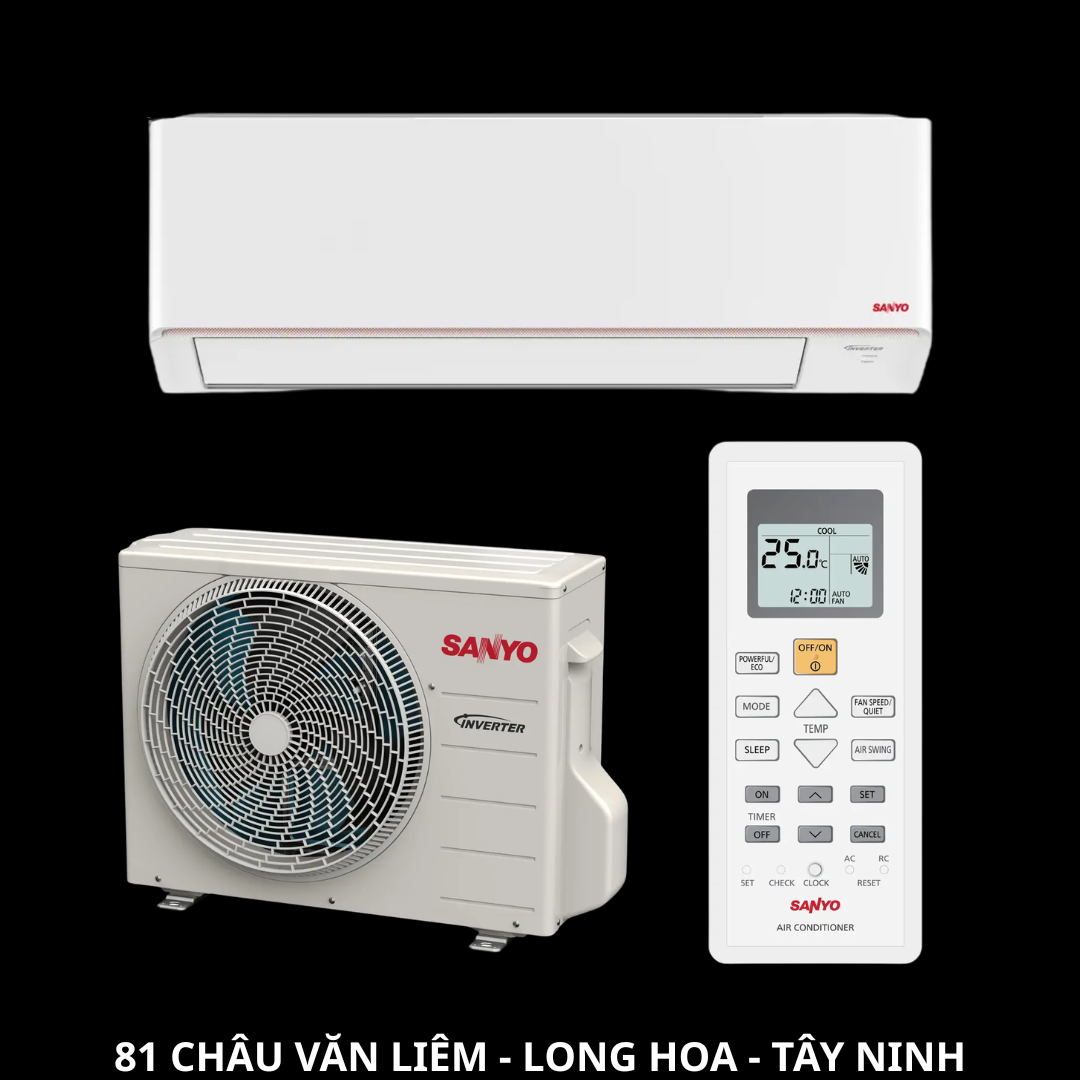 Máy Lạnh Sanyo Inverter 1.5 Hp SO/SI-12TSJIVNB