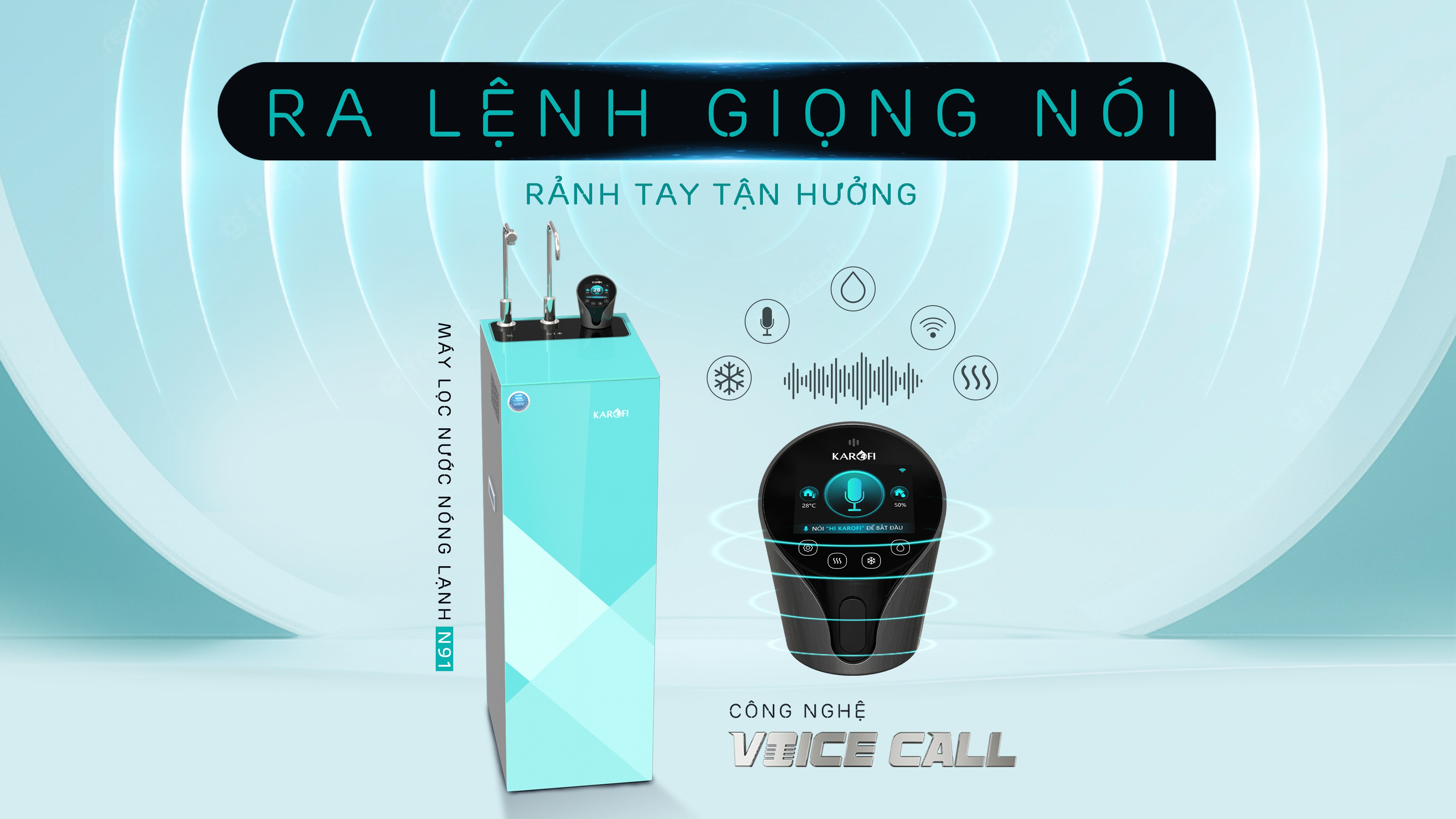 Máy lọc nước nóng lạnh Karofi KAD-N91 - ảnh sản phẩm