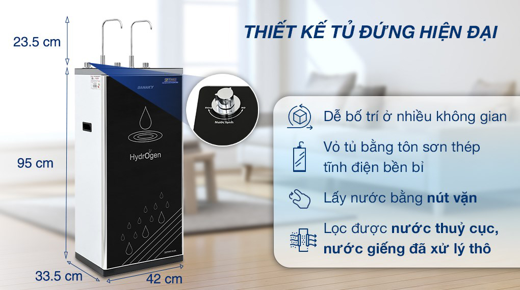 Máy lọc nước nóng lạnh Sanaky VH202HY 11 lõi - ảnh minh họa