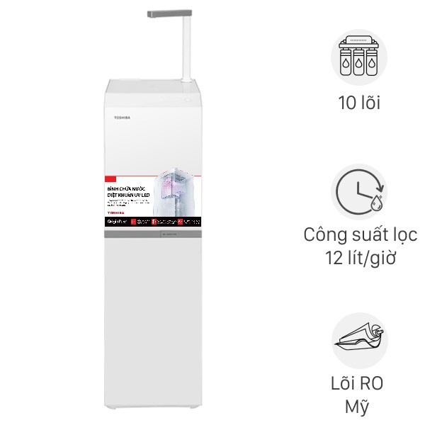 Máy lọc nước RO Hydrogen Toshiba TWP-N2396SVN(W) 10 lõi