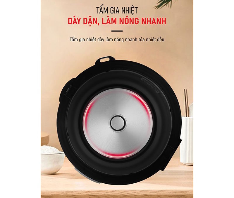 Nồi cơm điện cơ 1.2 lít Coex CR-3414 - thiết kế
