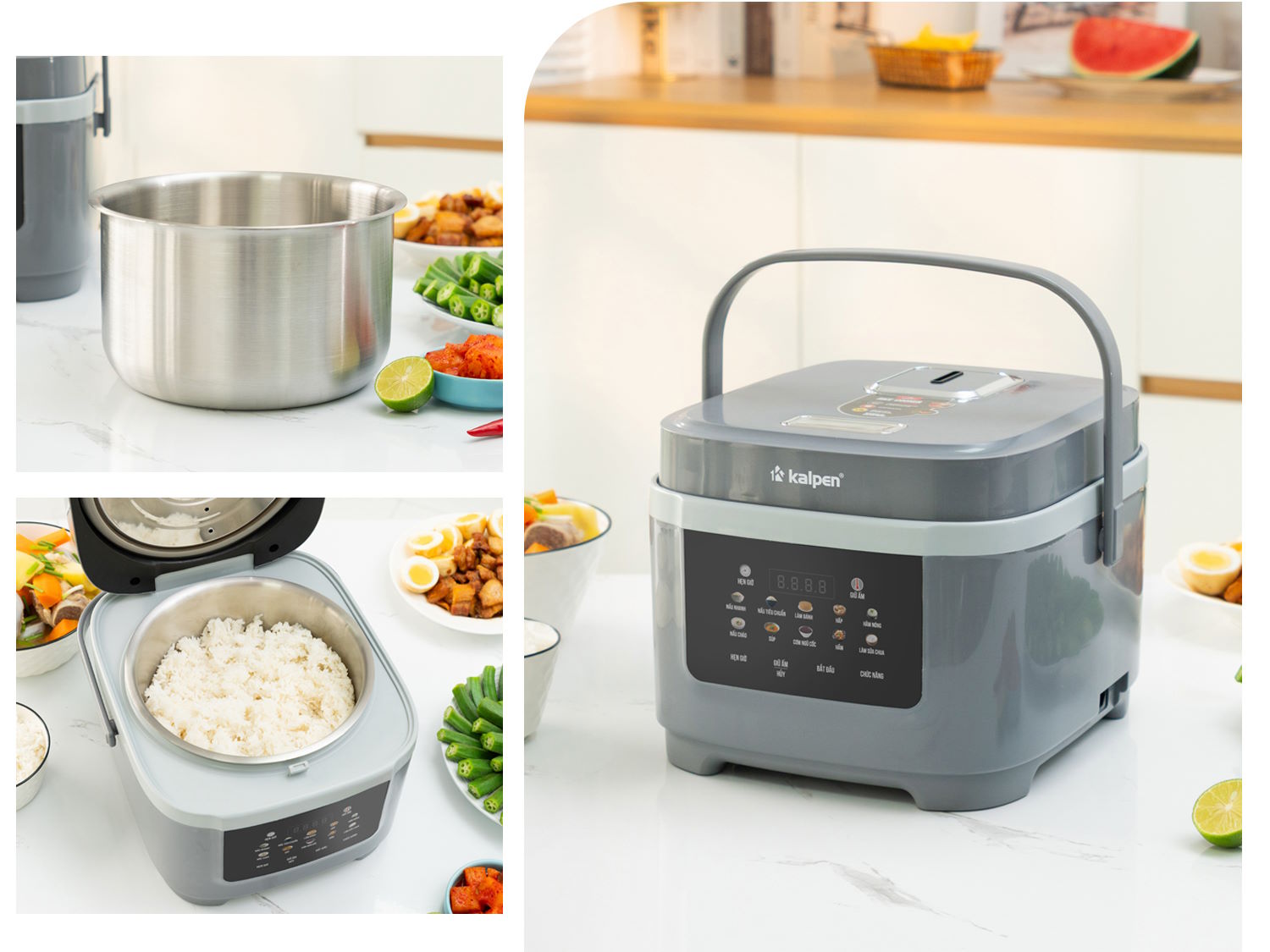 Nồi cơm điện liền khối Kalpen R13 1.8L - tổng quan