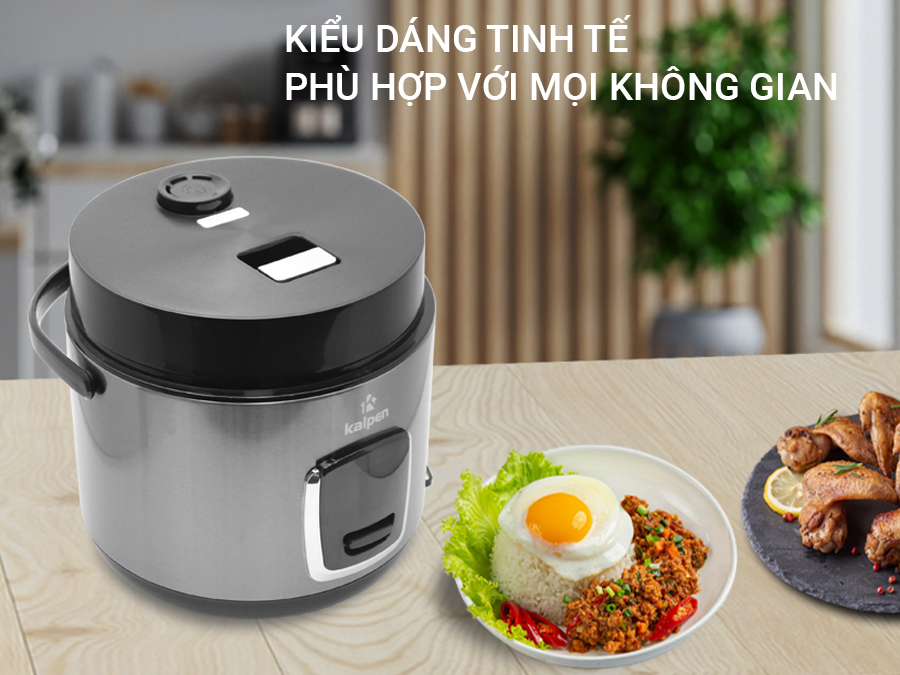 Nồi cơm điện Kalpen R7 1.8 lít - thiết kế