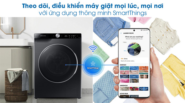 Kết nối ứng dụng SmartThings với Samsung WW10TP44DSB/SV