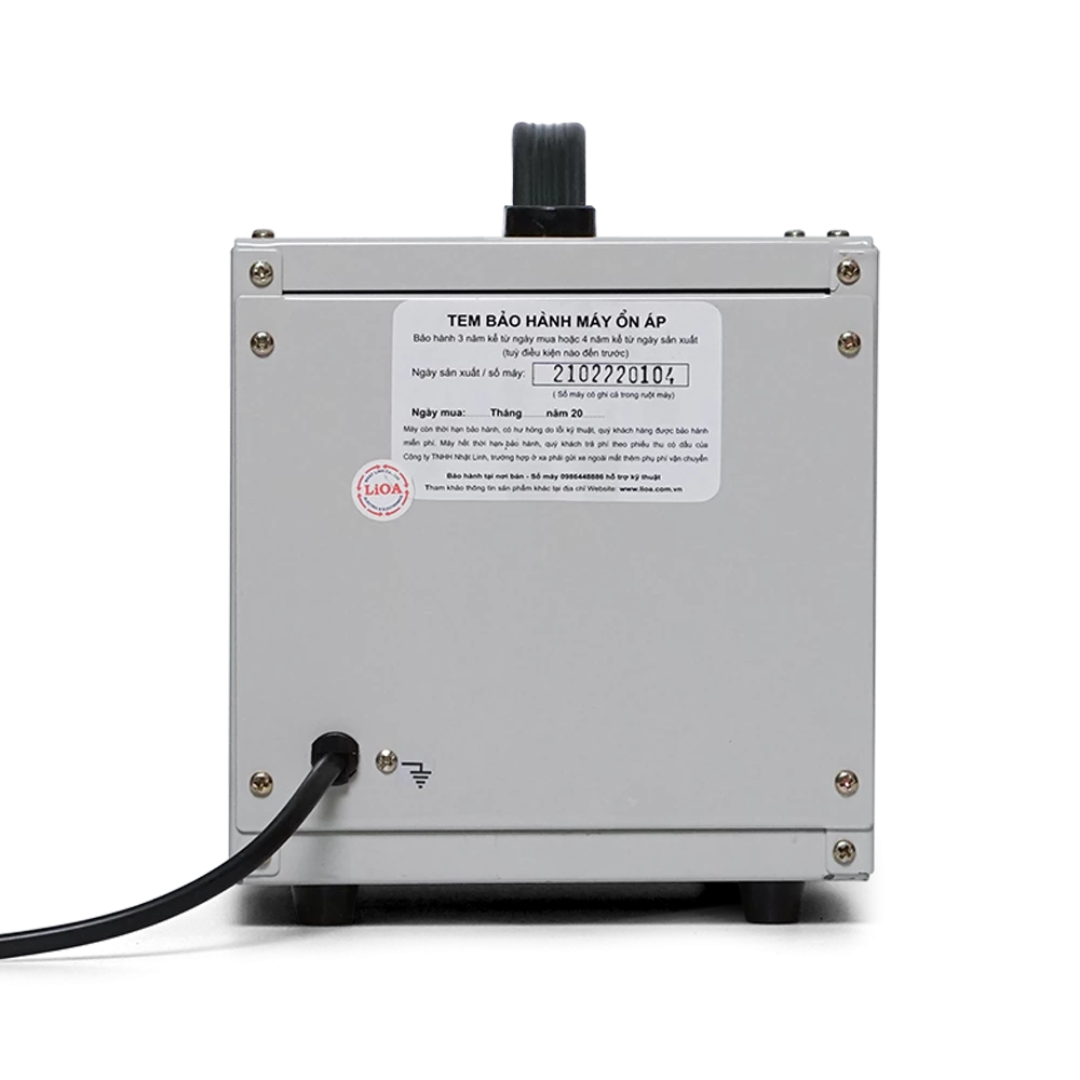 Ổn Áp LiOA 1 Pha mã SH-1000II 1kVA 1000VA. Điện Áp Vào 150V÷250V, Điện Áp Ra 220V÷110V