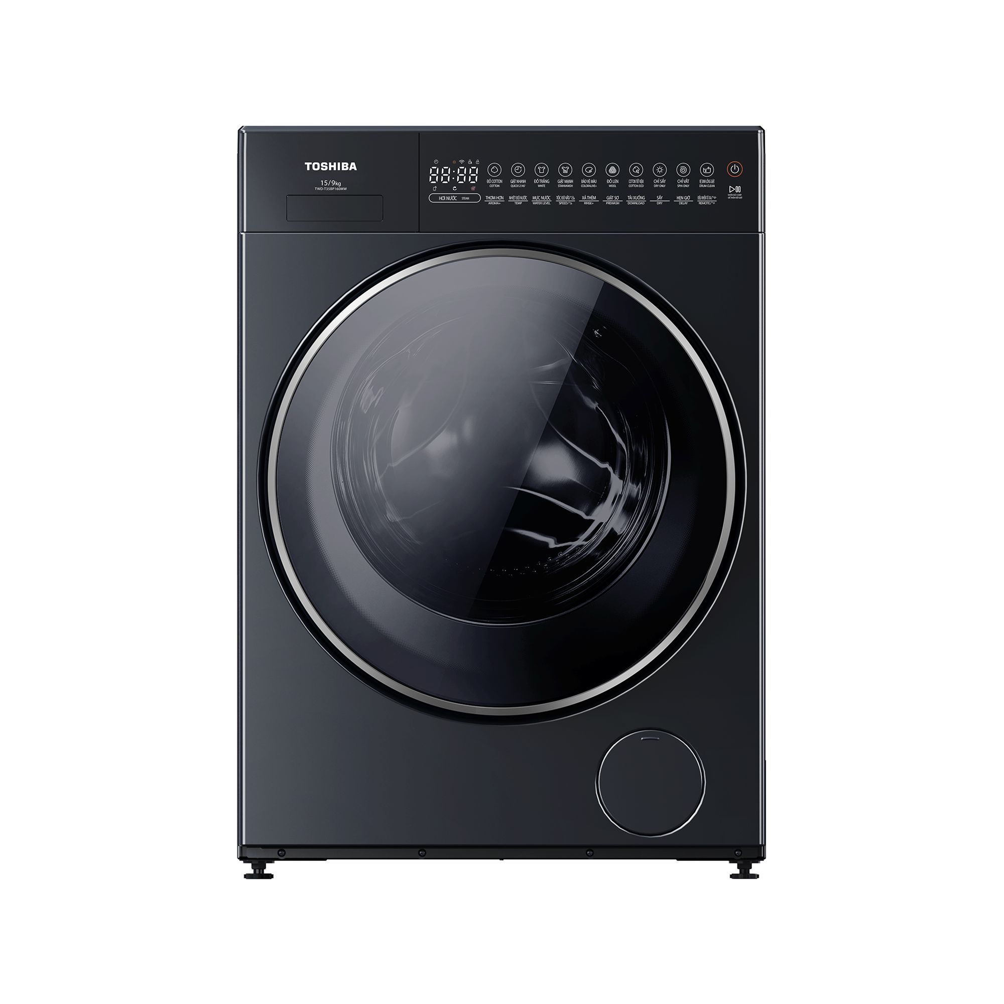 Máy giặt sấy Toshiba Inverter giặt 15 kg - sấy 9 kg TWD-T35BP160MWV(MG)