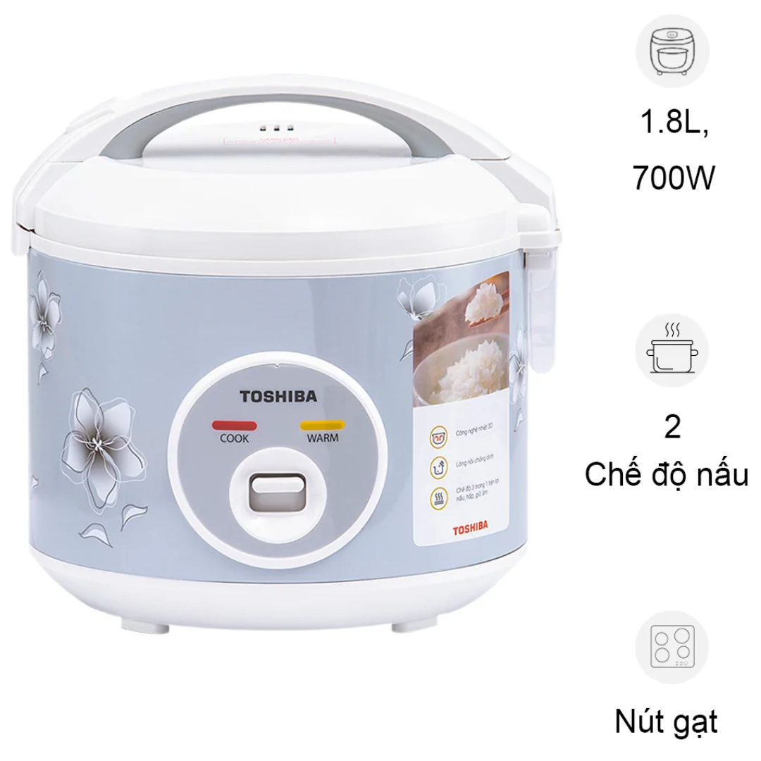 Nồi Cơm Điện Toshiba 1.8 lít RC-18JFM(H)VN