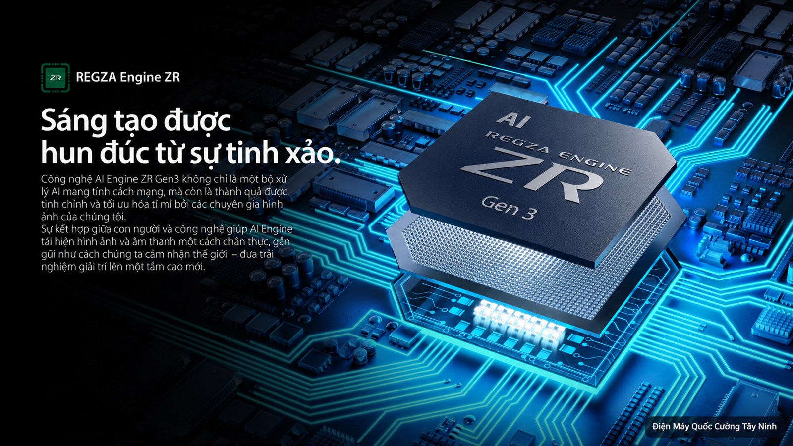 Hình minh họa REGZA Engine ZR trên Smart Tivi Toshiba 65C350RP