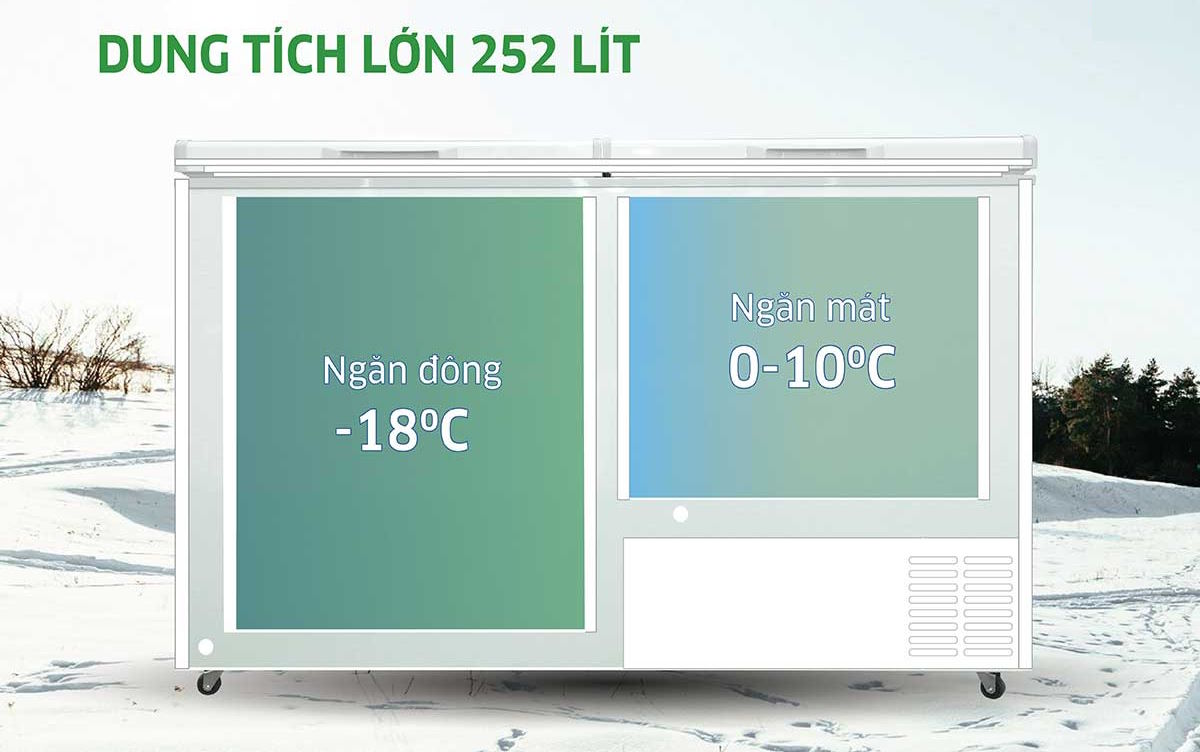 Tủ đông Kangaroo KG252C2N làm lạnh