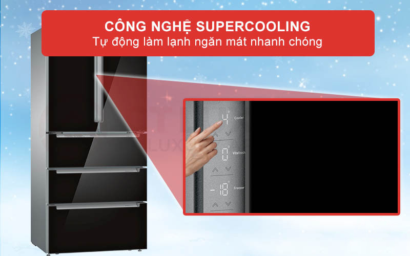 Tủ lạnh Bosch KFN86AA76J Series 6 - SuperFreezing – Cấp đông siêu tốc