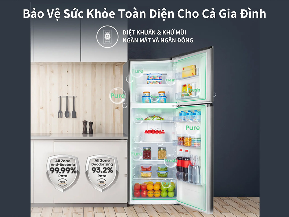 Tủ lạnh Hisense Inverter 324 lít RT469N4EBND - Thiết kế tiện lợi và dễ sử dụng