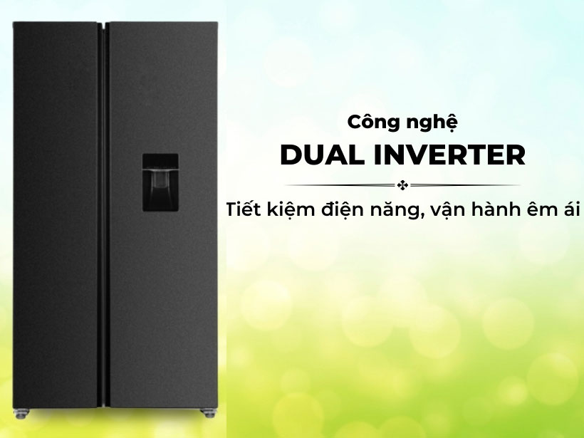Tủ lạnh Inverter Hafele HF-SB5601FB (534.14.100, 529 lít) - Lấy nước ngoài cửa tránh thất thoát hơi lạnh