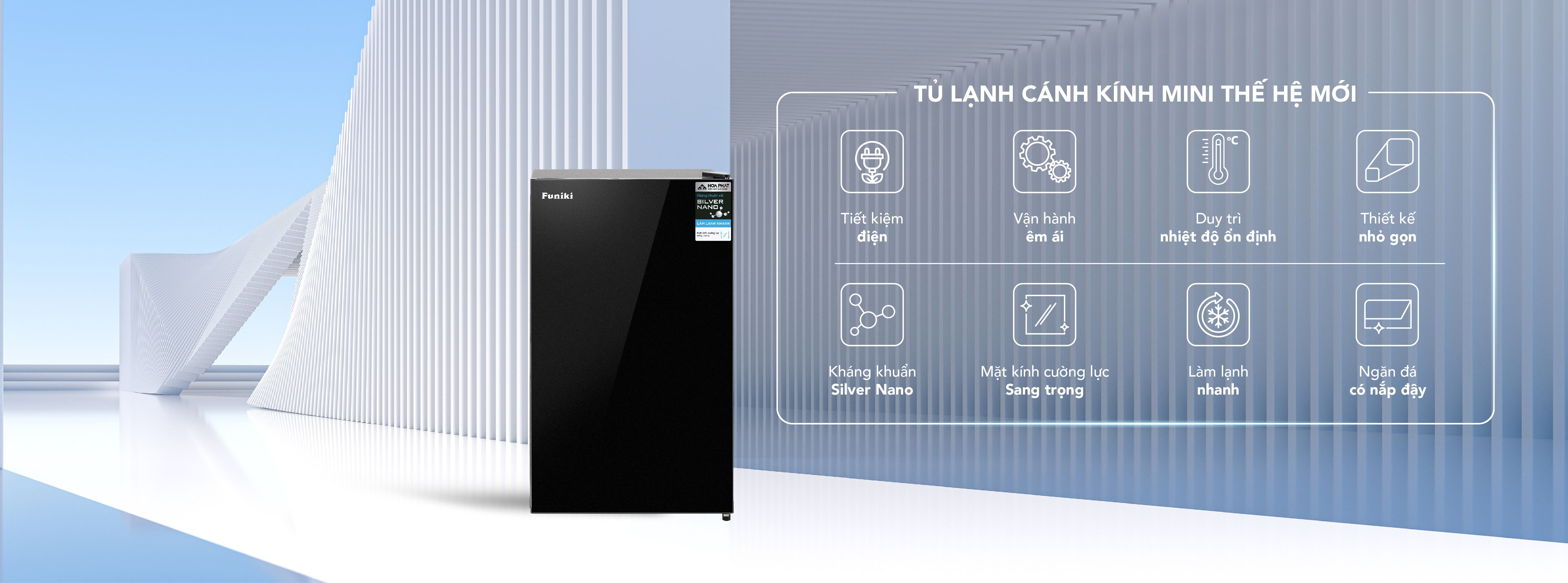 Tủ lạnh mini Funiki cánh kính HR S690GB 90 lít - Công nghệ làm lạnh