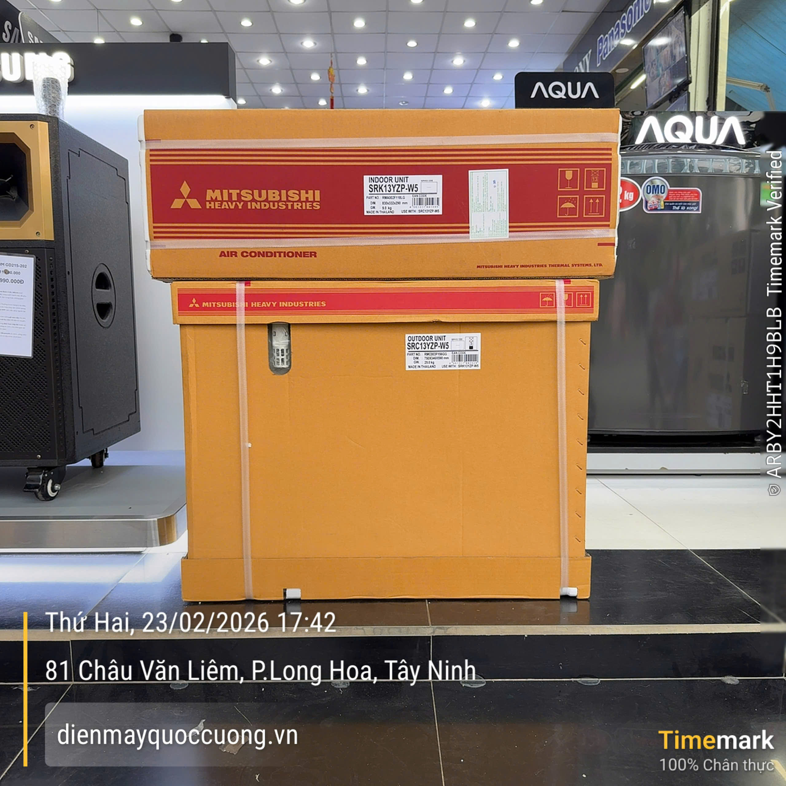 Máy lạnh Mitsubishi Heavy inverter 1.5HP SRK13YZP-W5