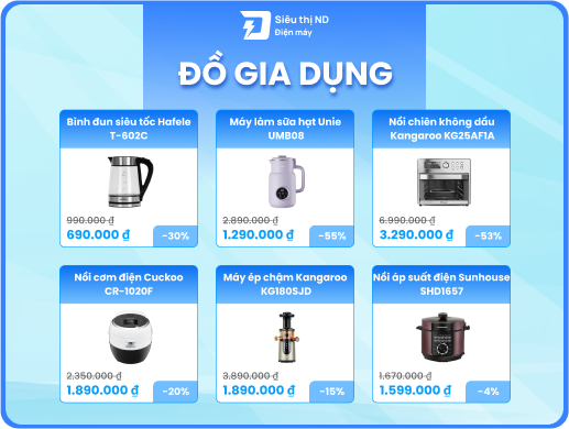 Sale đồ gia dụng