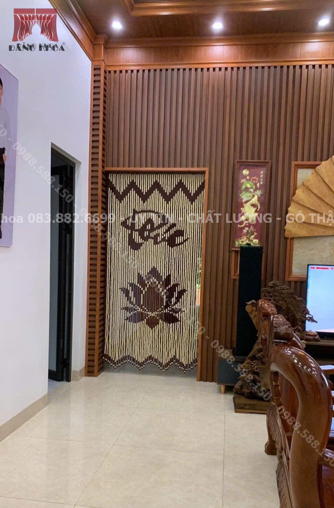 Rèm hạt gỗ đẹp Phúc Sen