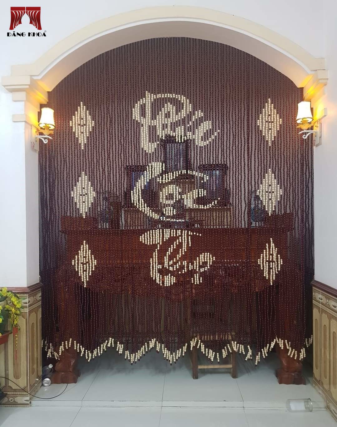 Rèm hạt gỗ Bồ Đề tự nhiên