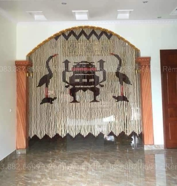 Rèm đỉnh hạc phòng thờ