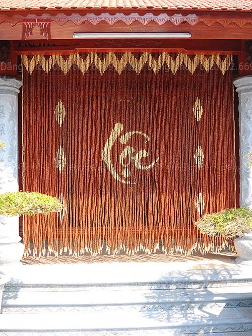Rèm gỗ hương chữ Lộc