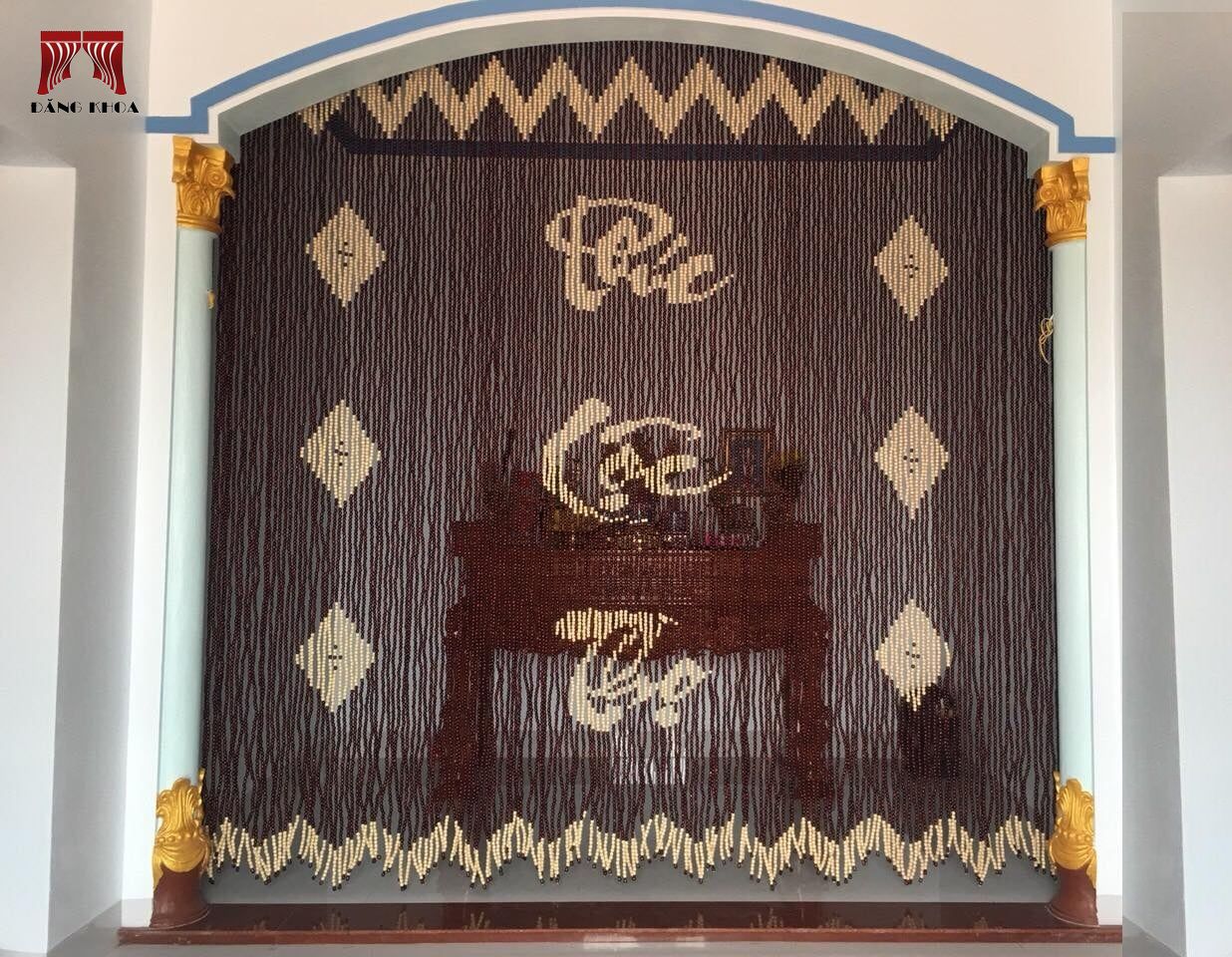 Rèm Bồ Đề chữ Phúc Lộc Thọ