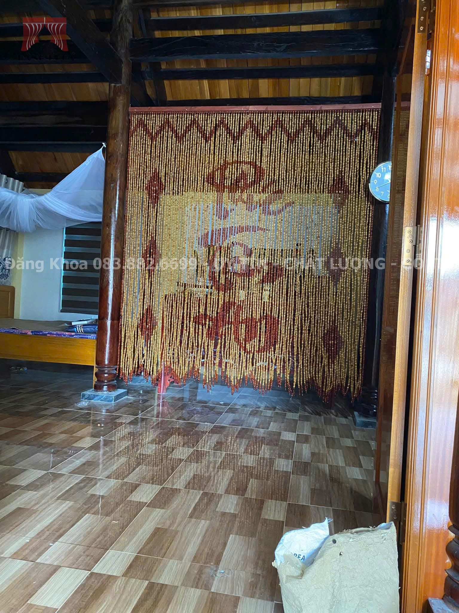 Rèm phòng thờ gỗ Pơmu PTA