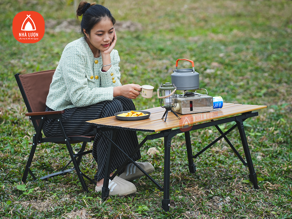 Bàn nhôm dã ngoại chỉnh độ cao