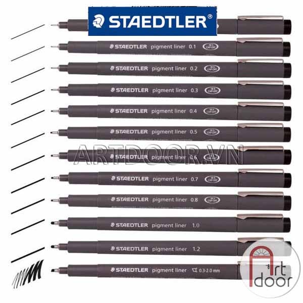 Bút line kháng nước Đen STAEDTLER Mars 308 (cây lẻ)