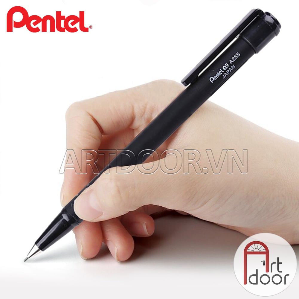 Bút chì kim bấm PENTEL Thân Đen chính hãng A255 (đầu 05)