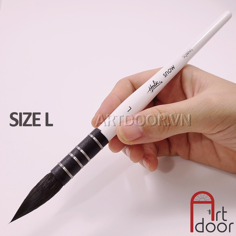 Cọ vẽ đầu Mop màu nước NABII Holic lông Sóc (SQWM1) - Size L