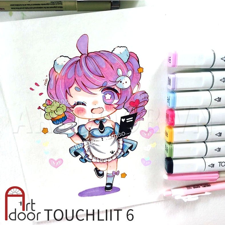 Lịch sử giá Bút marker Touch 7, màu dạ 2 đầu thế hệ mới hộp nhựa chuyên  nghiệp vẽ anime manga cập nhật 2/2024 - Mua Thông Minh