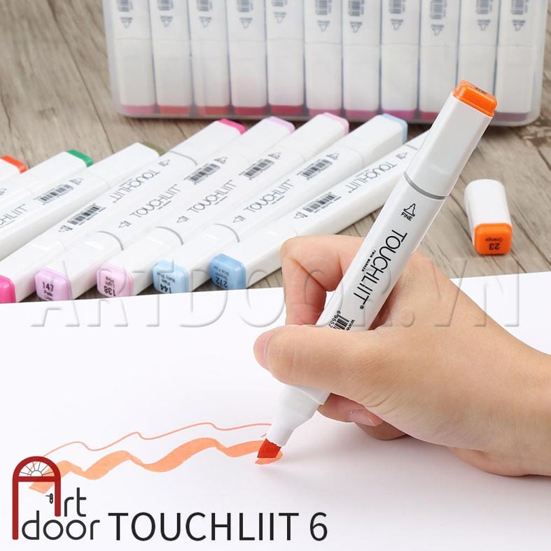 Bút Marker Touchliit 6 12/24/30/40/60/80 màu hộp nhựa | Shopee Việt Nam