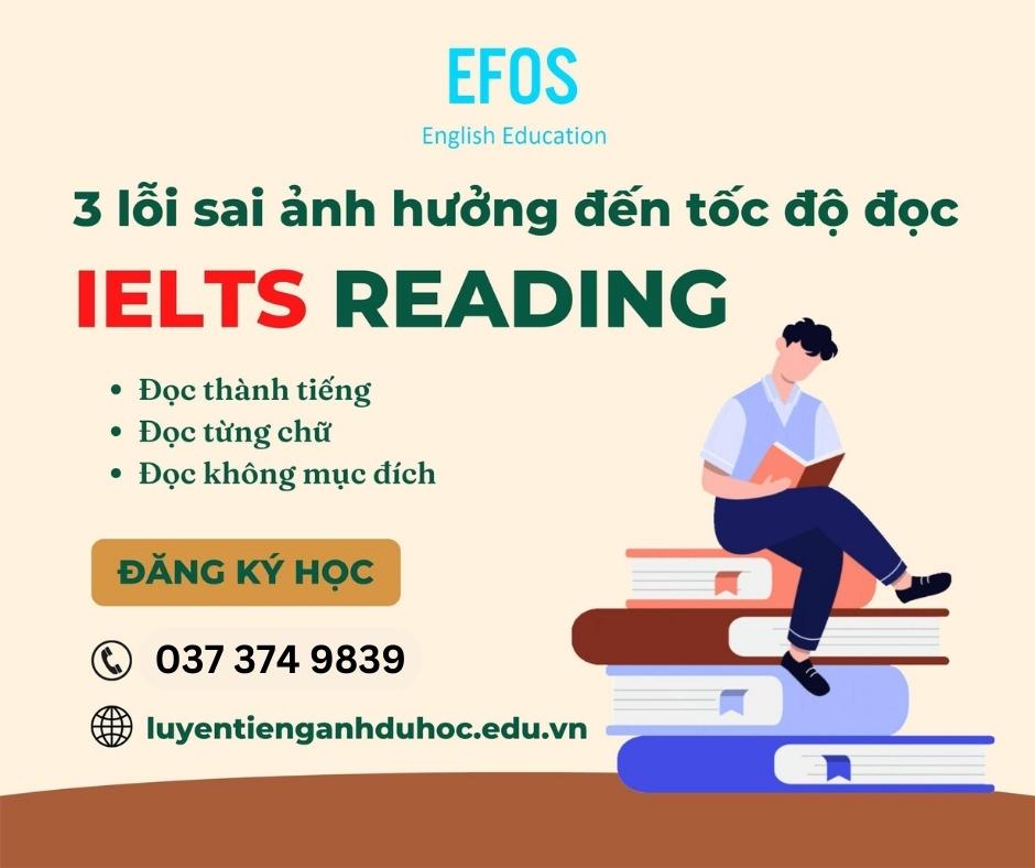 Những sai lầm kìm hãm tốc độ đọc trong IELTS READING Những sai lầm kìm hãm tốc độ đọc trong IELTS READING