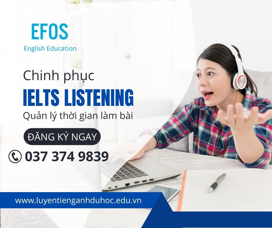 Cách phân bố thời gian trong IELTS Listening