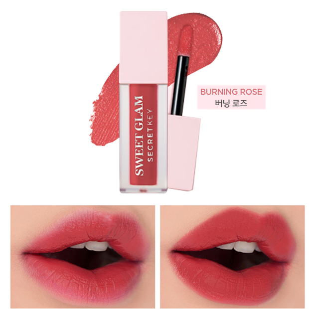 Káº¿t quáº£ hÃ¬nh áº£nh cho Secret Key Sweet Glam Velvet Tint burning rose