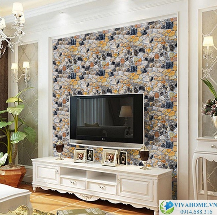 10m Giấy dán tường Sỏi đá