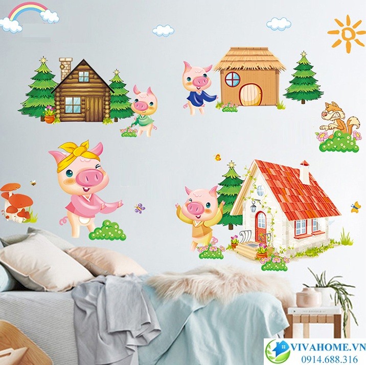 Decal dán tường Khi mẹ vắng nhà