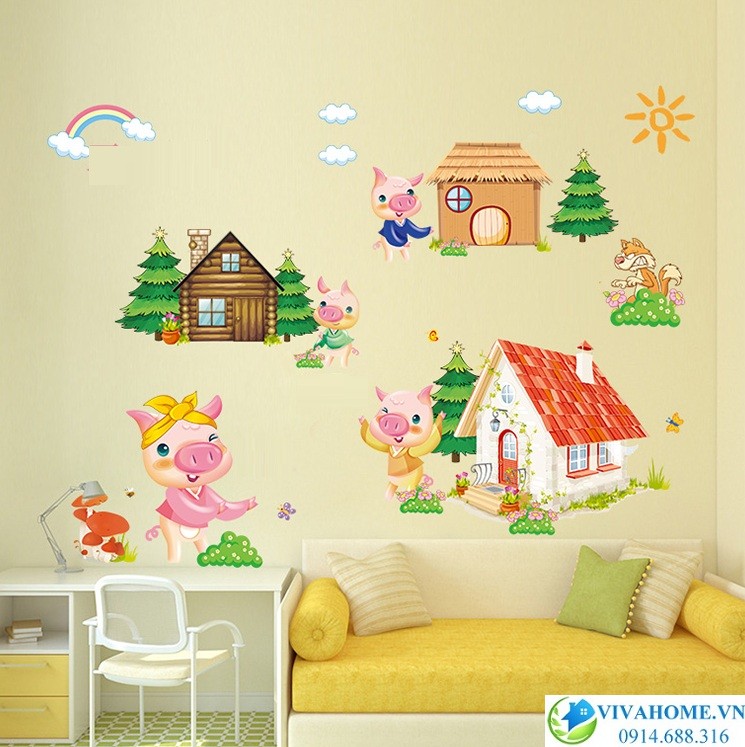 Decal dán tường Khi mẹ vắng nhà