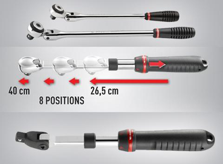 Tay vặn có khớp xoay SXL của FACOM – Hàng độc chất lượng cao từ Pháp