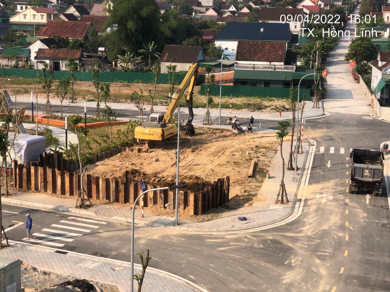 Tiến độ thi công nhà máy xử lý nước thải TNR Stars Hồng Lĩnh - Hà Tĩnh