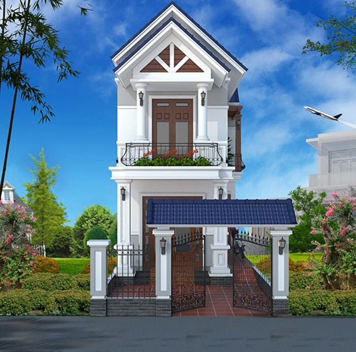 báo giá xây nhà ống 2 tầng