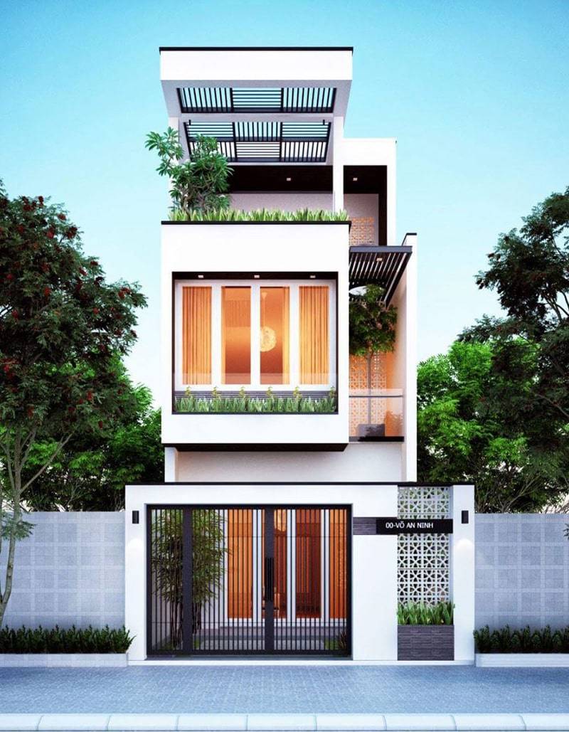 báo giá xây nhà 2 tầng 1 tum