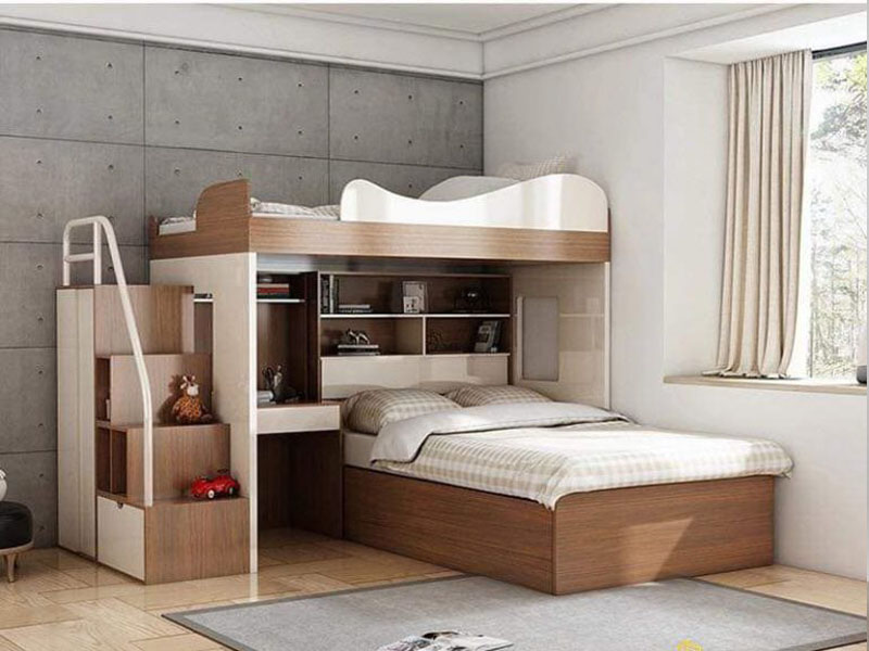 thiết kế giường tầng cho phòng ngủ nhỏ